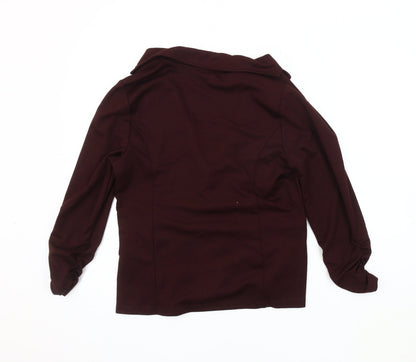Street One Women's Blazer, Burgundy, Size 10