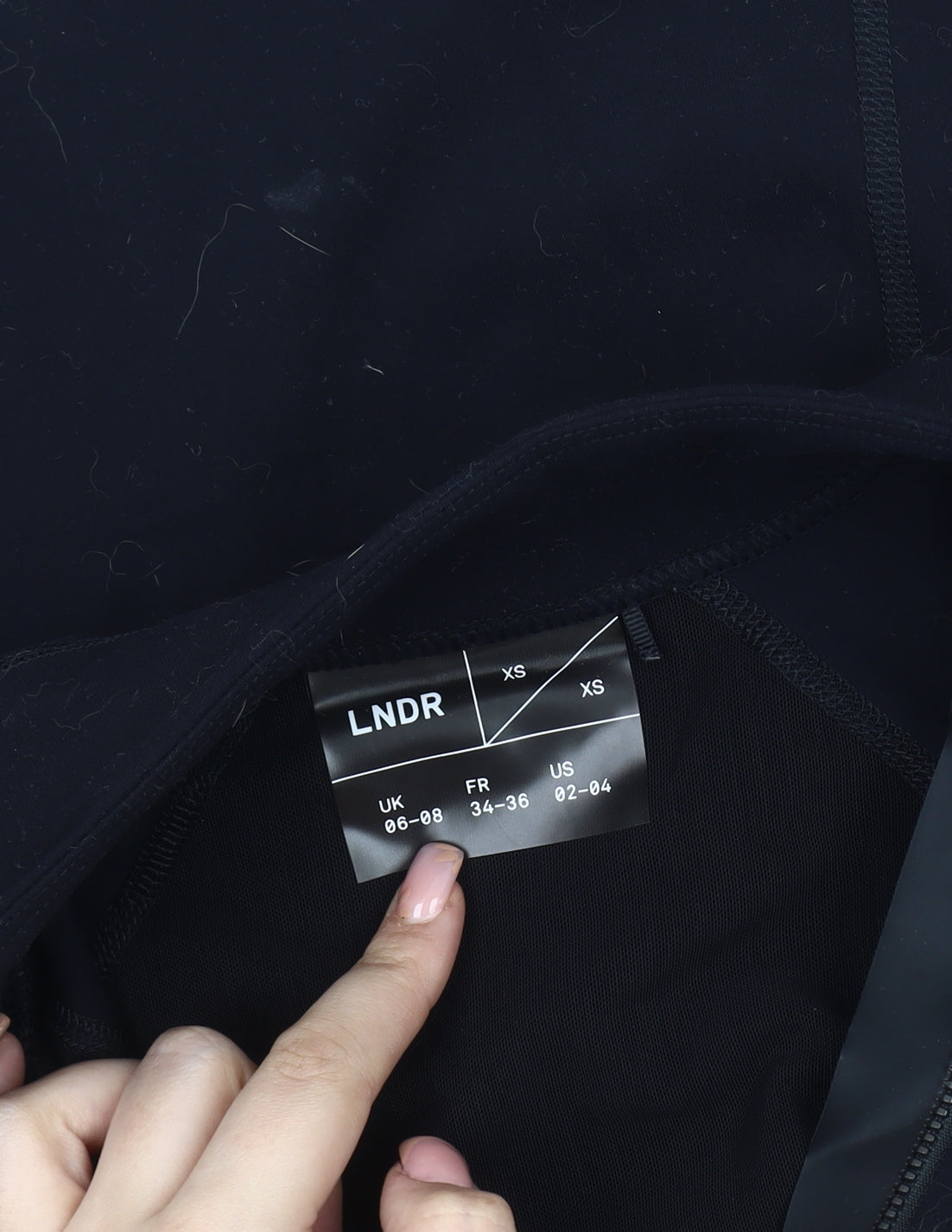 LNDR Women's Black XS Activewear Jacket with Zip
