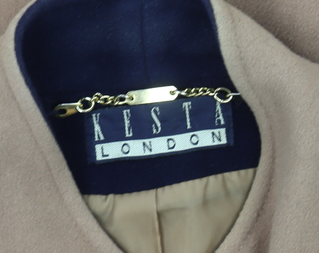 Womens UK Size 14 Kesta London Beige Pea Coat
