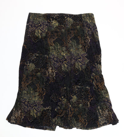 Marks and Spencer Women's Multicoloured A-Line Midi Skirt