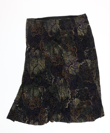 Marks and Spencer Women's Multicoloured A-Line Midi Skirt