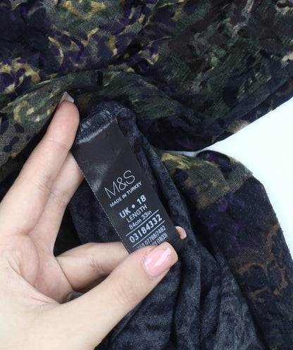 Marks and Spencer Women's Multicoloured A-Line Midi Skirt