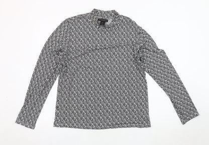 Womens UK Size L Christian Siriano Black Basic T-Shirt