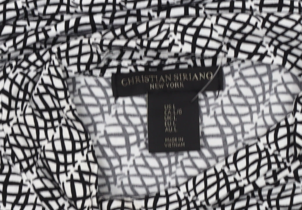 Womens UK Size L Christian Siriano Black Basic T-Shirt
