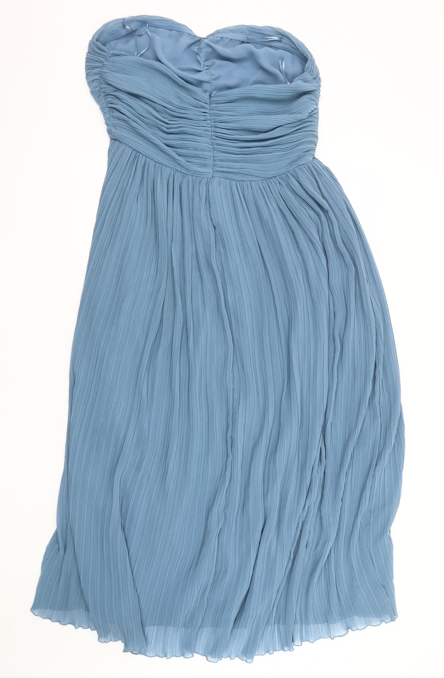 ZARA Women's Blue Strapless A-Line Dress, Size 4