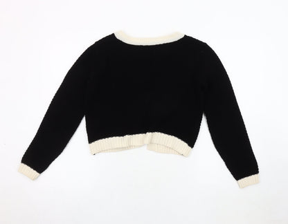 Womens UK Size S Dorothy Perkins Black Cardigan Jumper