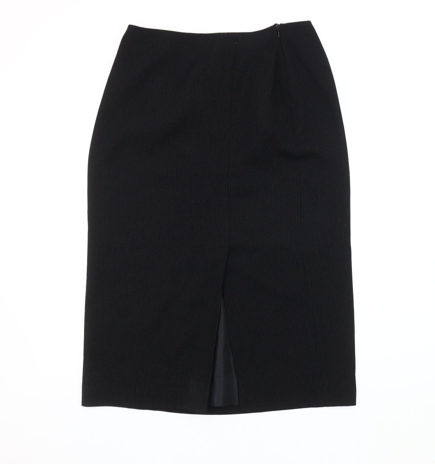 Next Women's Black Petite Pencil Skirt, Size 12, Lined