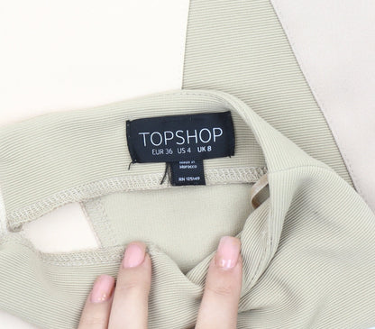 Womens UK Size 8 Topshop Straight & Pencil  Skirt
