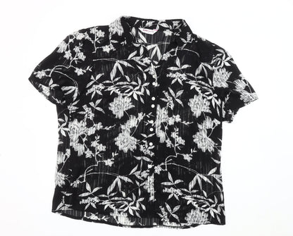 Womens UK Size 20 Bonmarché Black Basic Blouse