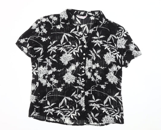 Womens UK Size 20 Bonmarché Black Basic Blouse