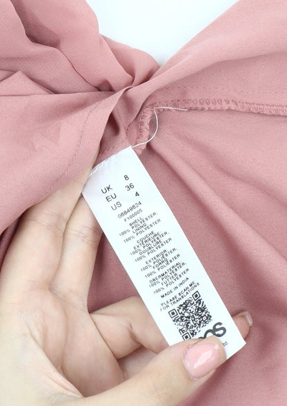 ASOS Women's Pink Sleeveless Dress UK 8