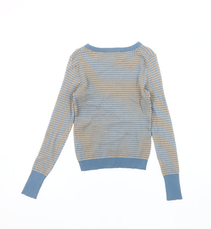 Womens UK Size 8 Zara Blue Pullover Jumper