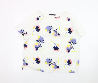 Womens UK Size 14 Marks and Spencer Multicoloured Jersey T-Shirt