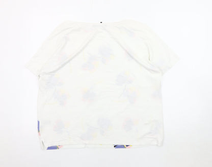 Womens UK Size 14 Marks and Spencer Multicoloured Jersey T-Shirt