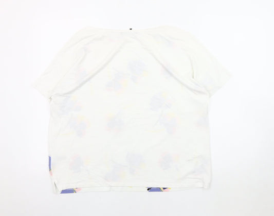 Womens UK Size 14 Marks and Spencer Multicoloured Jersey T-Shirt