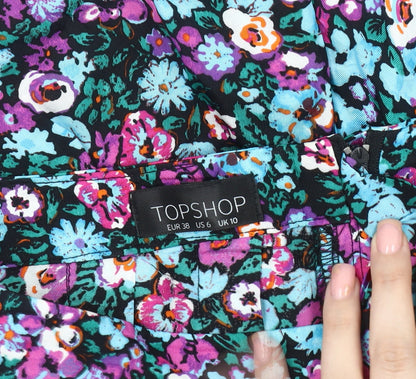 Topshop Women's Floral Culotte Shorts, Size 10, Spring/Summer