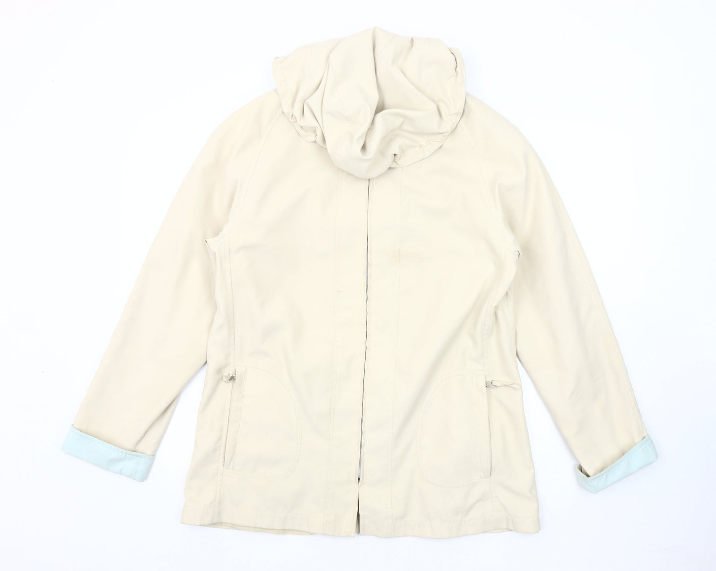 Womens UK Size 10 Finesse Beige Basic Jacket Jacket