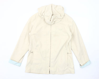 Womens UK Size 10 Finesse Beige Basic Jacket Jacket
