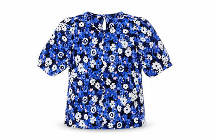 Womens UK Size 12 Marks and Spencer Blue Basic Blouse