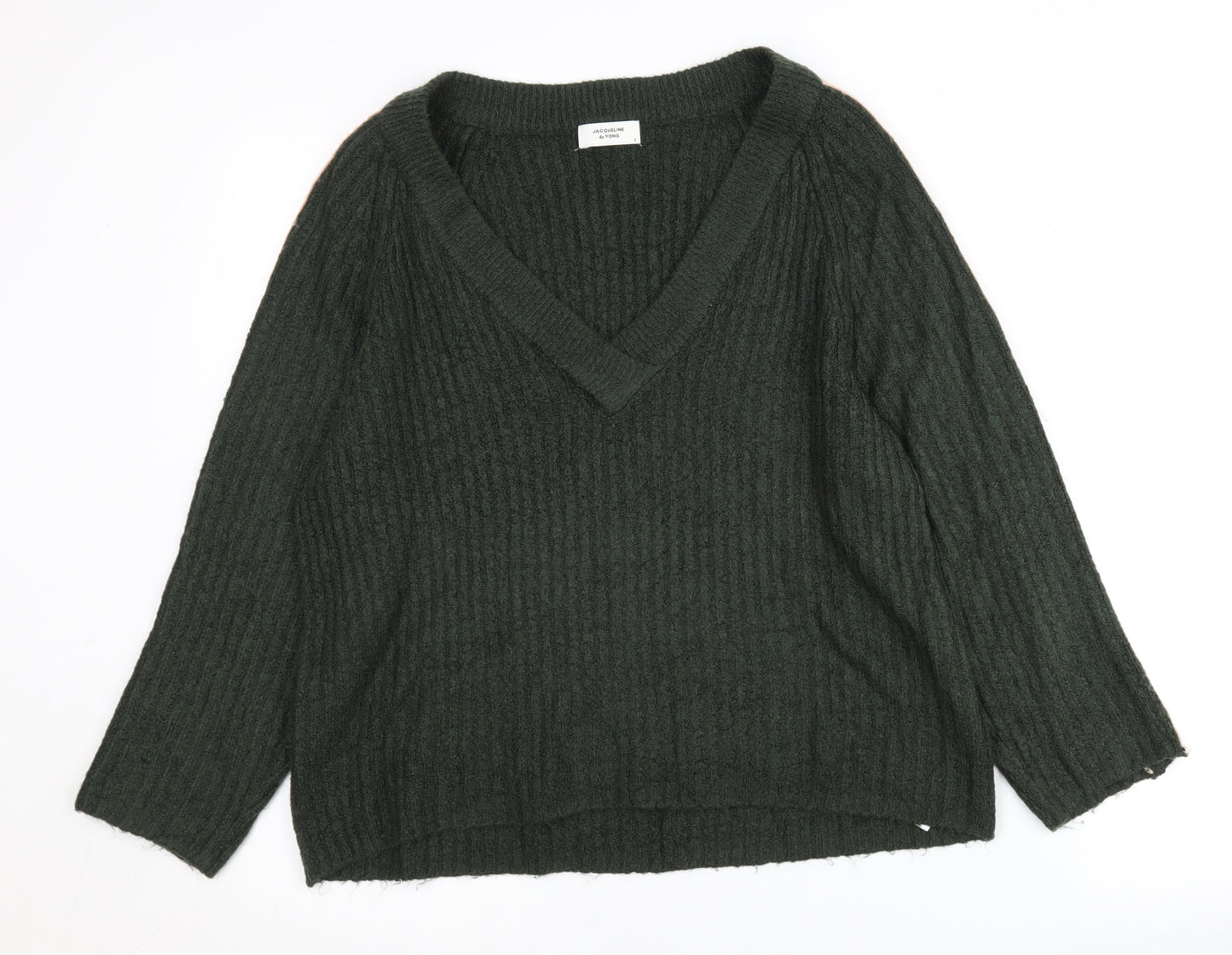 Womens UK Size S Jacqueline de Yong Green Pullover Jumper