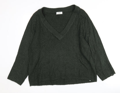 Womens UK Size S Jacqueline de Yong Green Pullover Jumper