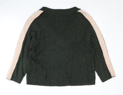 Womens UK Size S Jacqueline de Yong Green Pullover Jumper