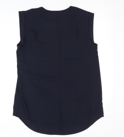 Womens UK Size 10 J.CREW Blue Basic Blouse