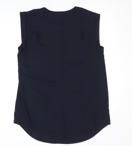 Womens UK Size 10 J.CREW Blue Basic Blouse
