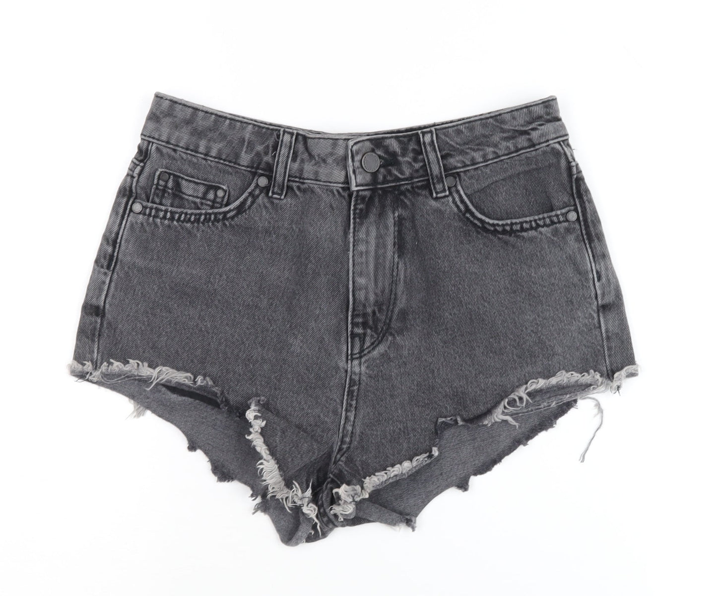 Superdry Women's Grey Cut-Off Shorts, Size 24