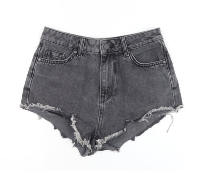 Superdry Women's Grey Cut-Off Shorts, Size 24