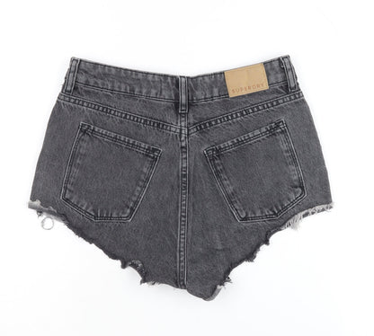 Superdry Women's Grey Cut-Off Shorts, Size 24