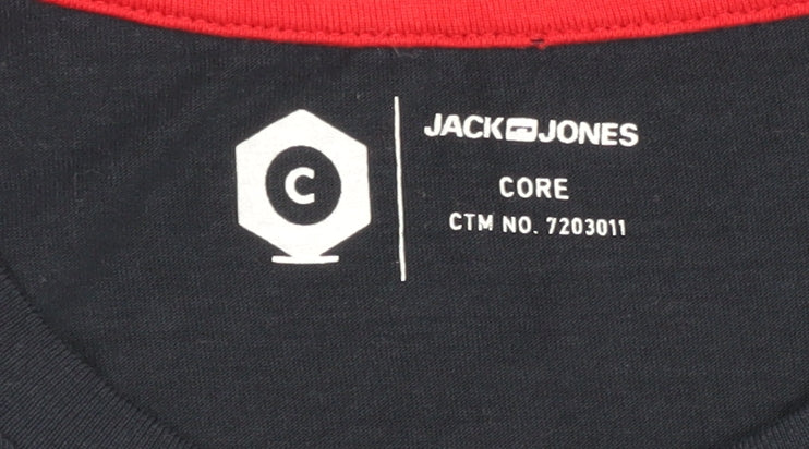 Mens UK Size M JACK & JONES Blue  T-Shirt