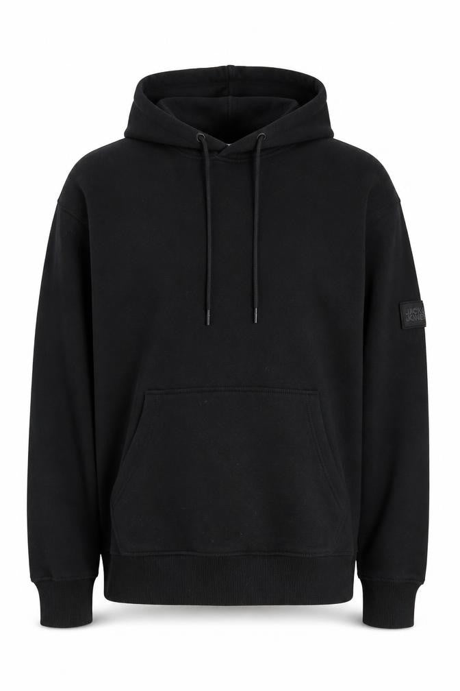 Mens UK Size S JACK & JONES Black Pullover Hoodie