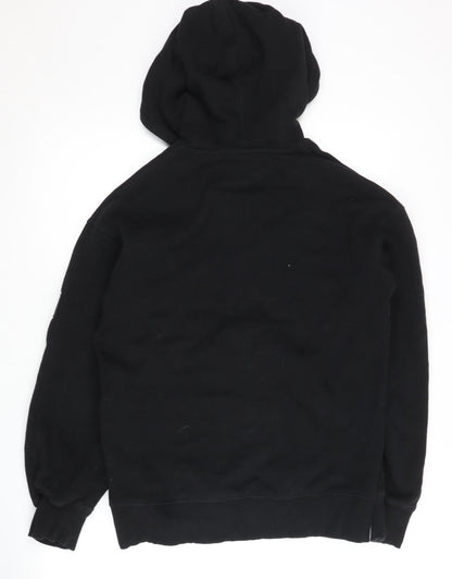 Mens UK Size S JACK & JONES Black Pullover Hoodie