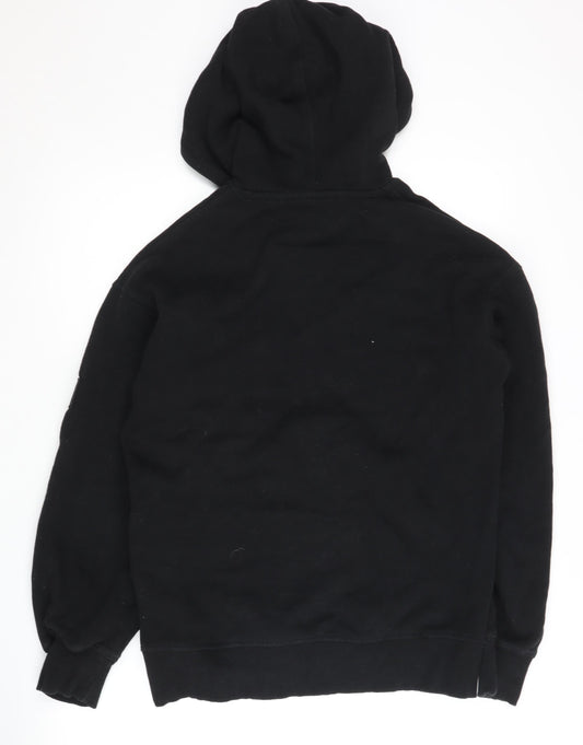 Mens UK Size S JACK & JONES Black Pullover Hoodie