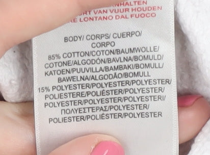 Ellesse Women's White Sweatshirt UK 8 with Logo Design