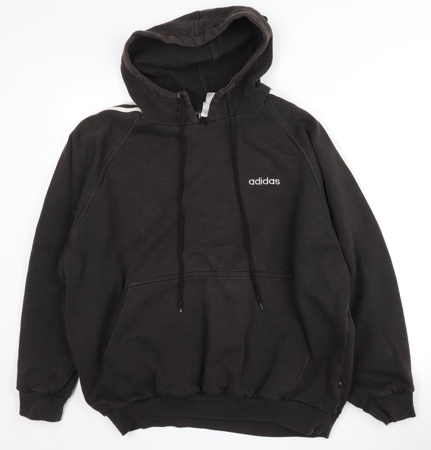 Adidas Men's Black Pullover Hoodie - Size L