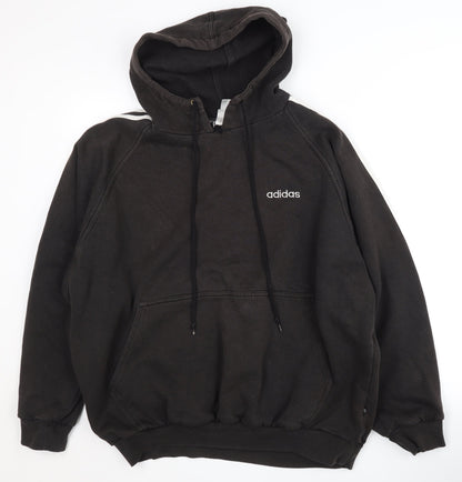 Adidas Men's Black Pullover Hoodie - Size L