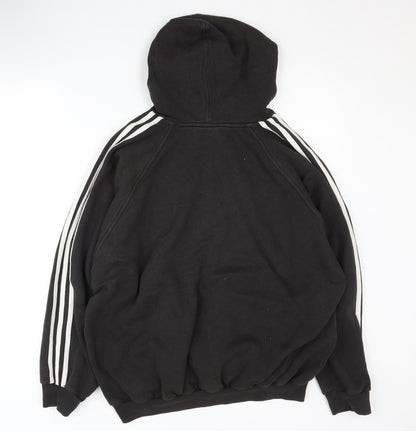 Adidas Men's Black Pullover Hoodie - Size L