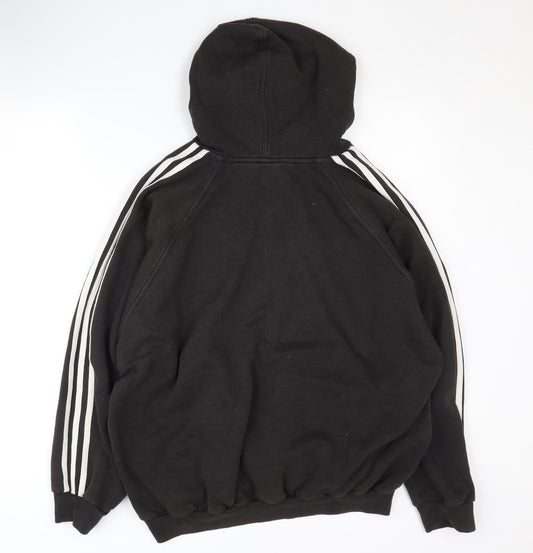 Adidas Men's Black Pullover Hoodie - Size L