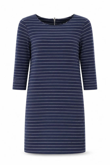 VILA Women's Blue Striped Jersey Dress M