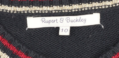 Rupert & Buckley Women’s Black Pullover Jumper Size 10