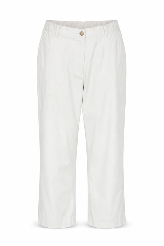 Womens UK Size 16 Lands' End Classic Fit Chino Ivory Trousers