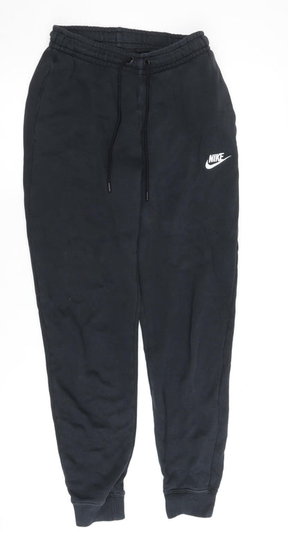 Nike Men's Black Jogger Trousers XS Elastic Drawstring
