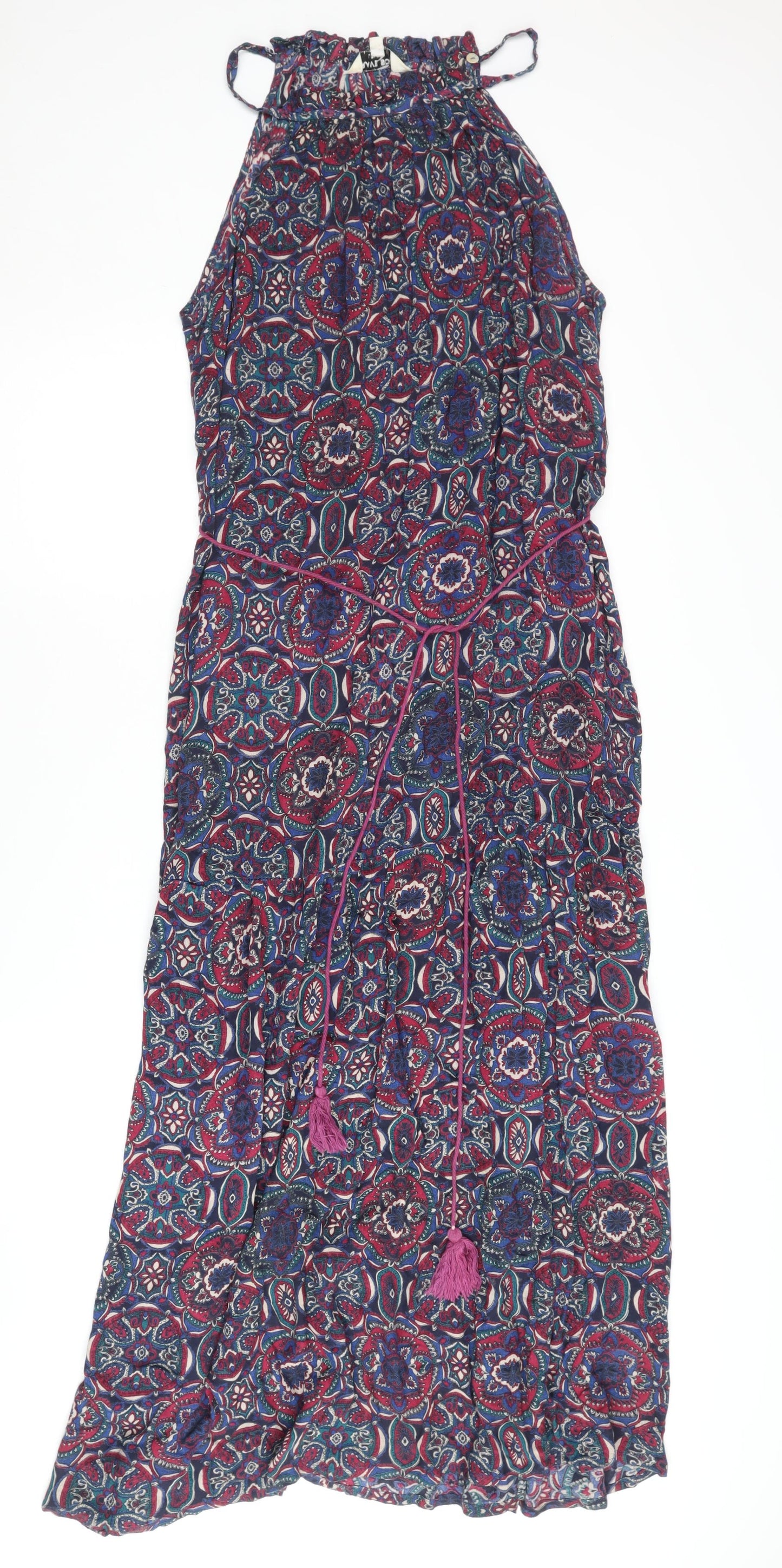Brave Soul Women's Multicoloured Midi Bohemian Maxi Dress