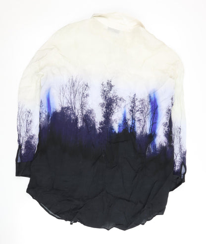 Womens UK Size S Mint Velvet Multicoloured Basic Button-Up