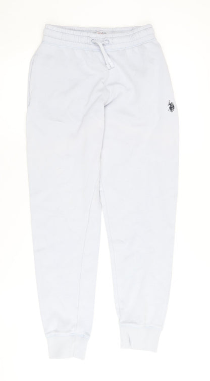 U.S. Polo Assn. Boys Sky Blue Jogger Trousers, Soft Fleece