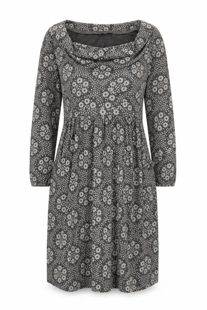White Stuff Women's Grey Floral Dress Size 12
