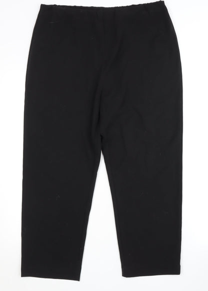 Womens UK Size 14 ISLE   Black Trousers