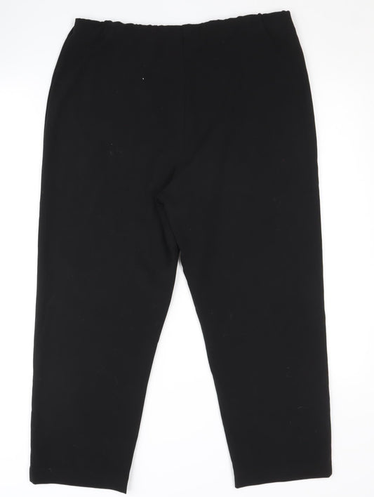 Womens UK Size 14 ISLE   Black Trousers